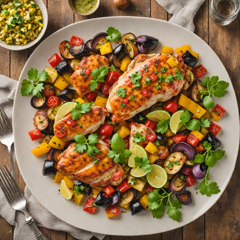 One-Pan Mexican Chicken with Roasted Vegetables