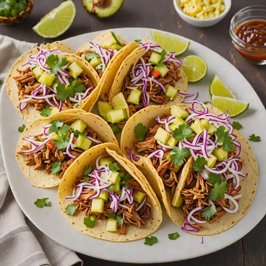 Dominican-Inspired Pulled Pork Tacos with Pineapple Slaw