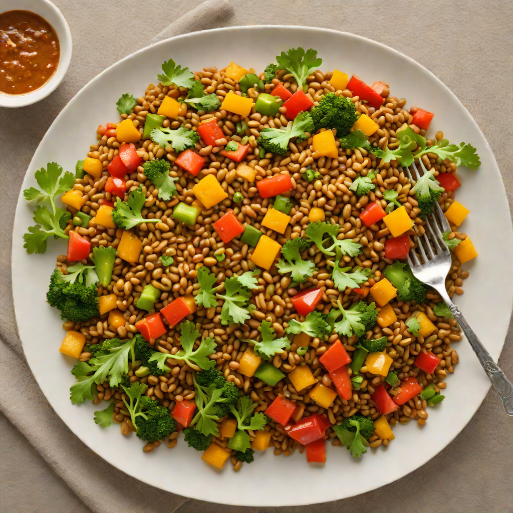 Berbere-Spiced Lentil and Vegetable Stir-Fry