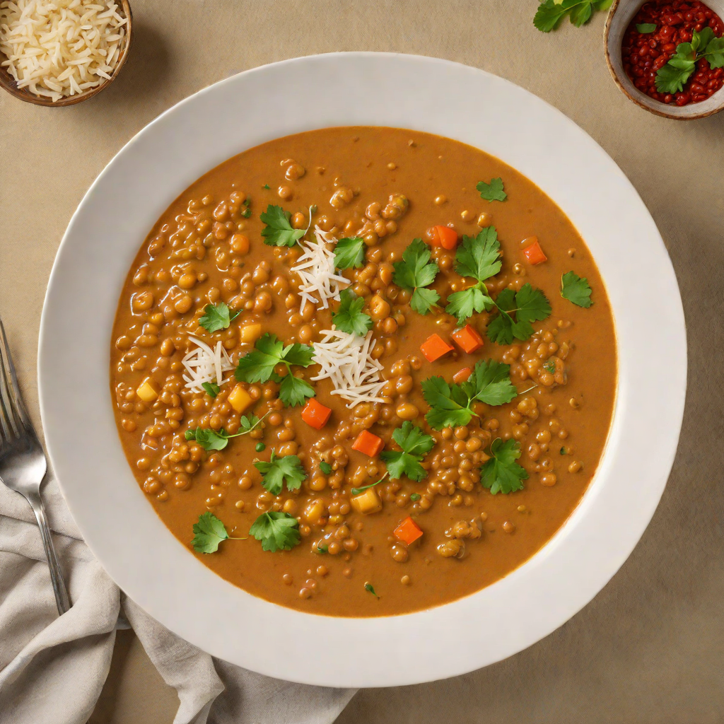 Spicy Indian-Inspired Lentil Curry with Coconut Milk