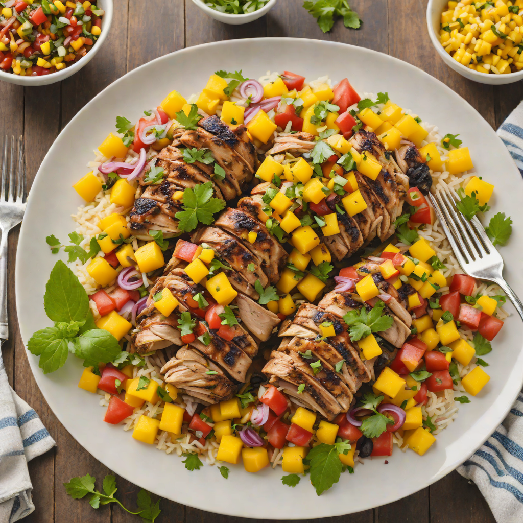 Caribbean-Style Slow Cooker Jerk Chicken with Mango Salsa
