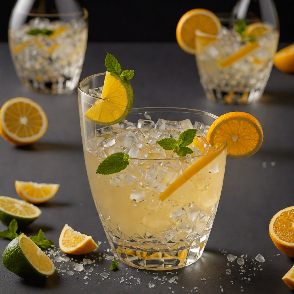 Citrus-Infused Gin Fizz with Honey Syrup