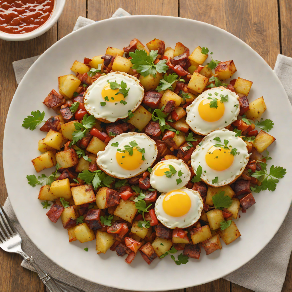 Pan-Fried Chorizo and Potato Hash with Smoked Paprika