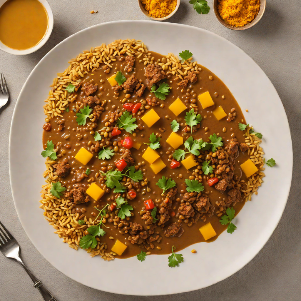 Injera-Spiced Lentil Stew with Turmeric and Berbere