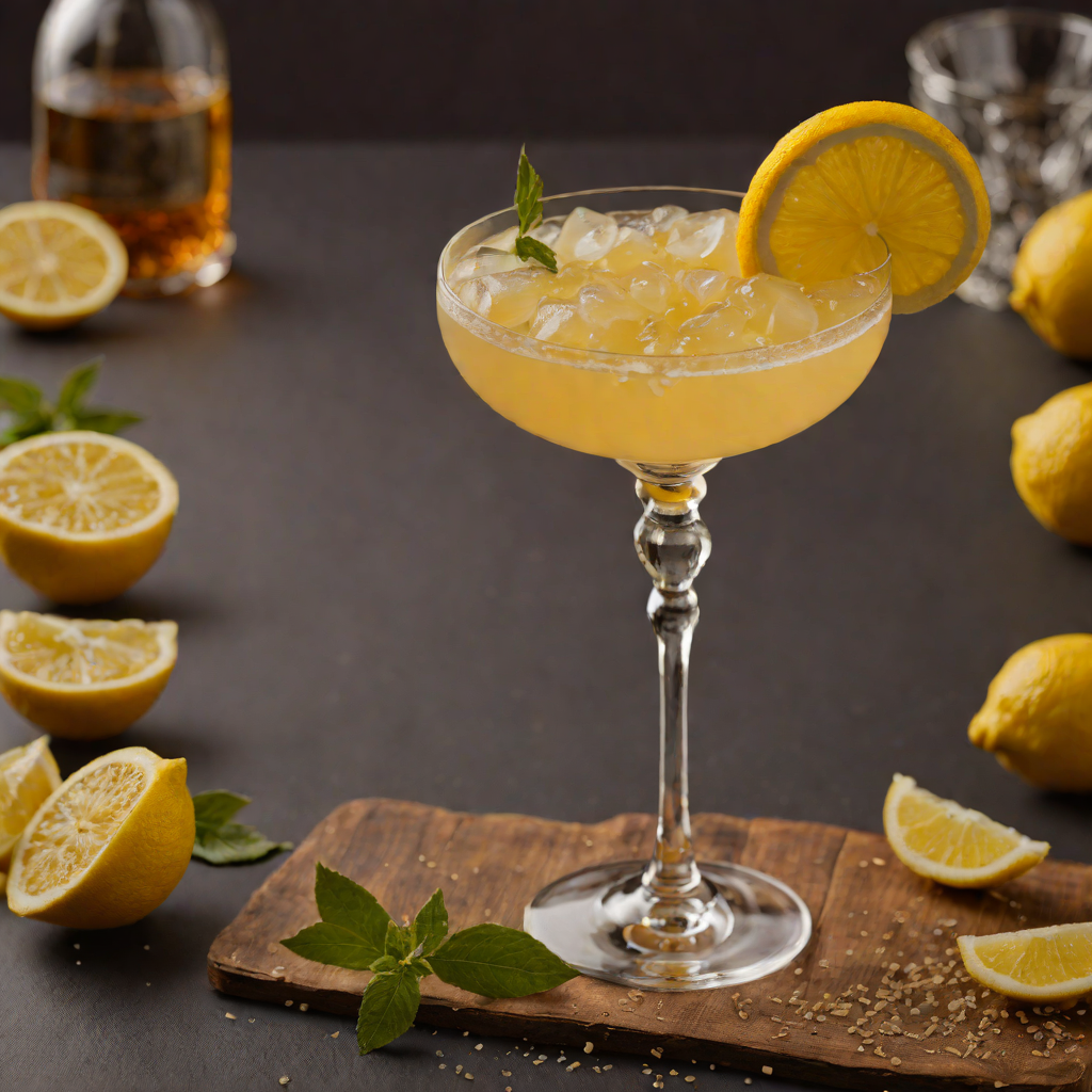 Shaken Ginger-Lemon Whiskey Sour