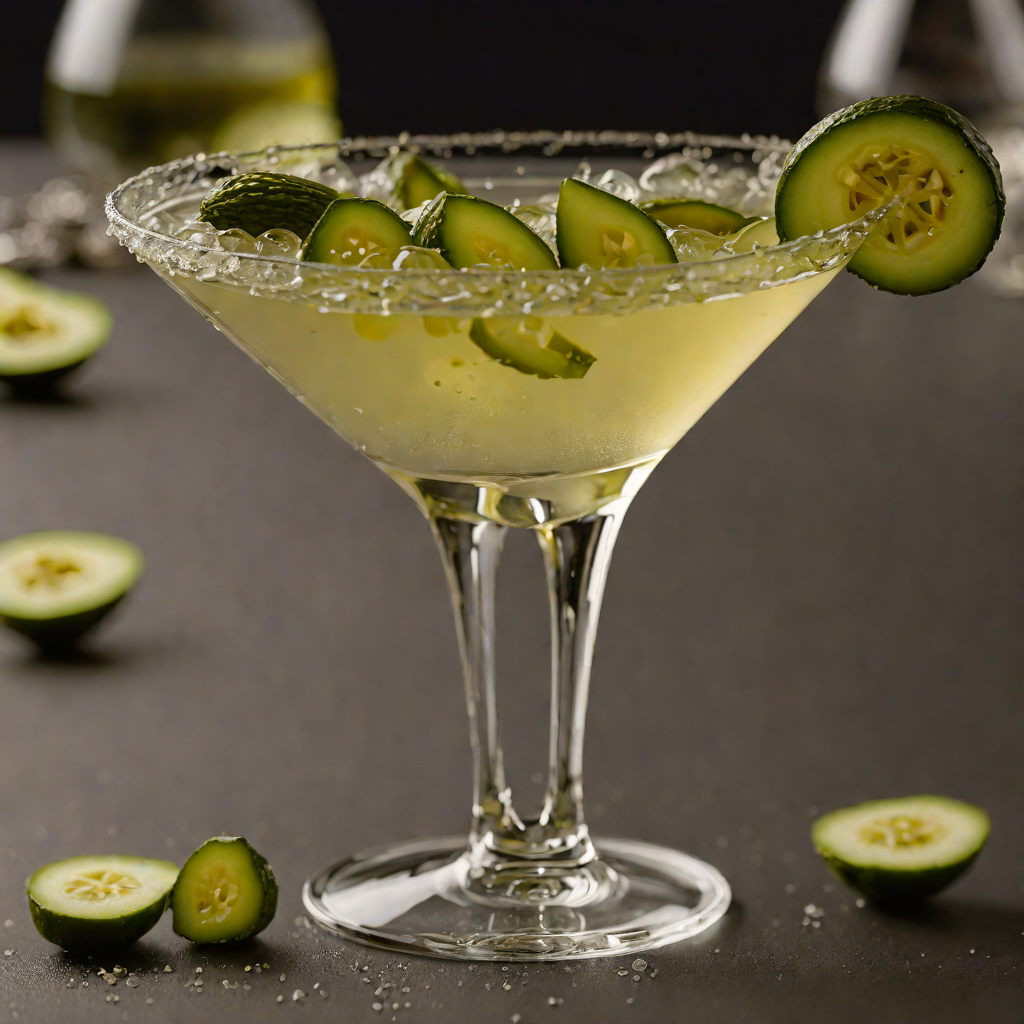 Pickle-Infused Gin Martini