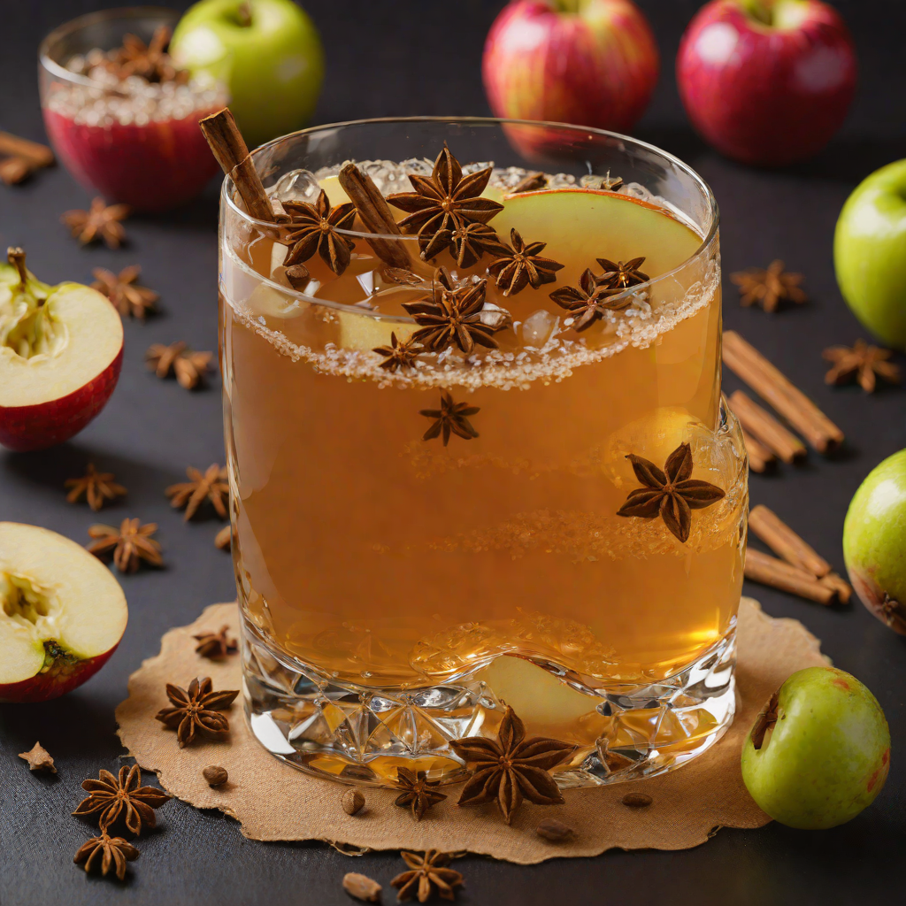 Warm Imbibed Apple Cider with Cloves and Star Anise