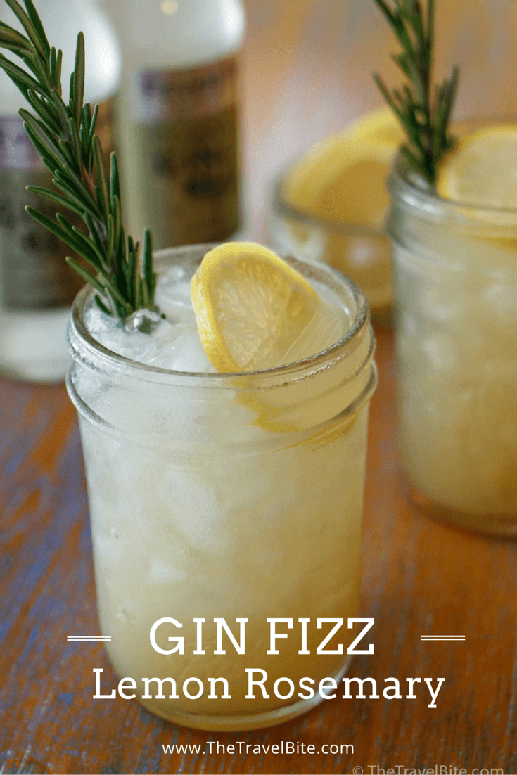 Herb-Infused Gin Fizz with Rosemary and Lemon