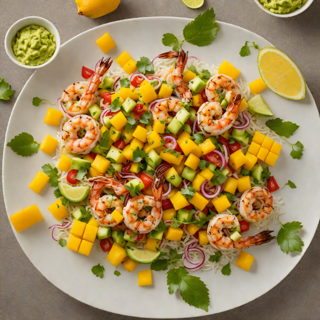 Caribbean-Style Jerk Shrimp with Mango Avocado Salsa