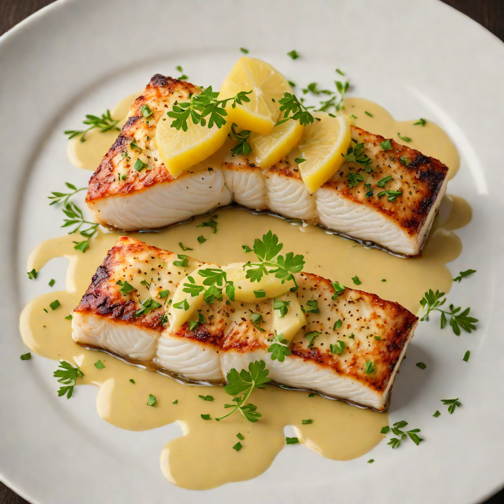 Pan-Seared Patagonian Toothfish with Lemon-Butter Sauce