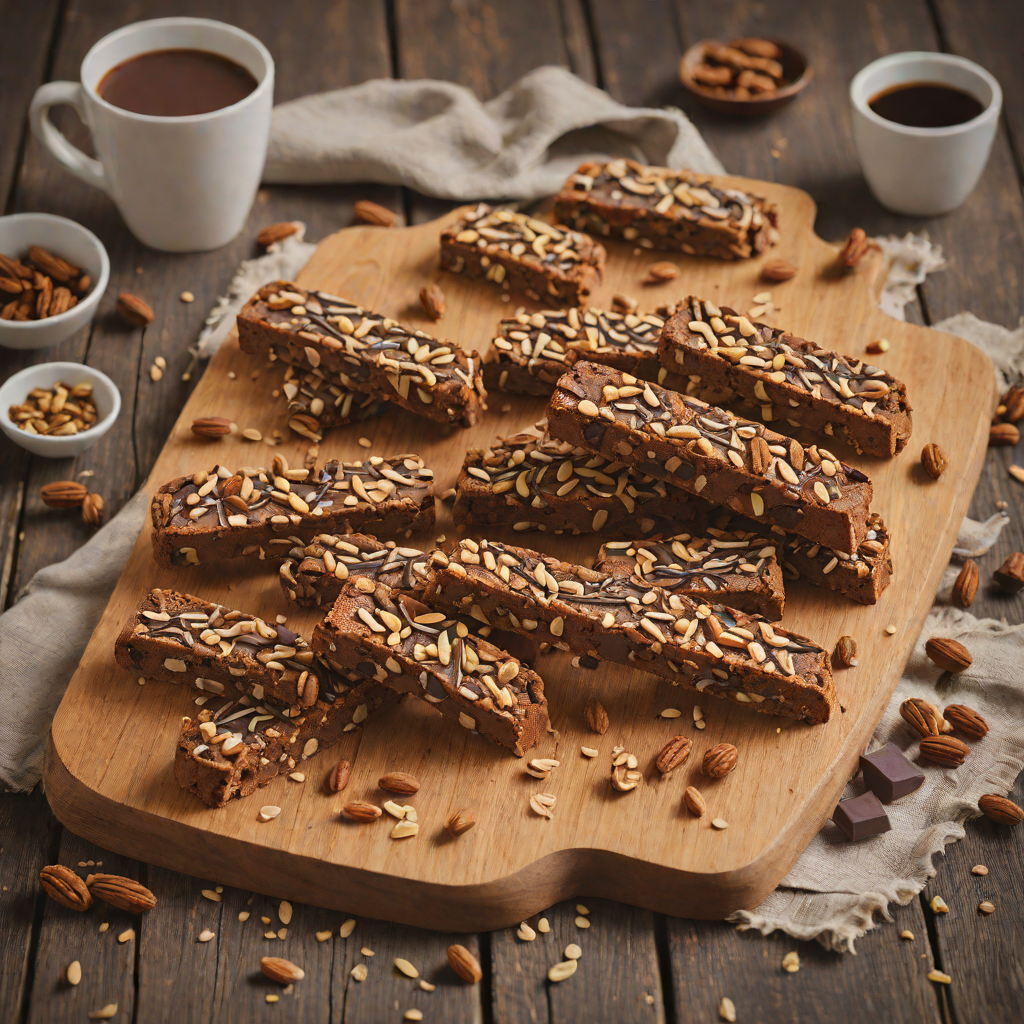 Bittersweet Chocolate and Walnut Biscotti