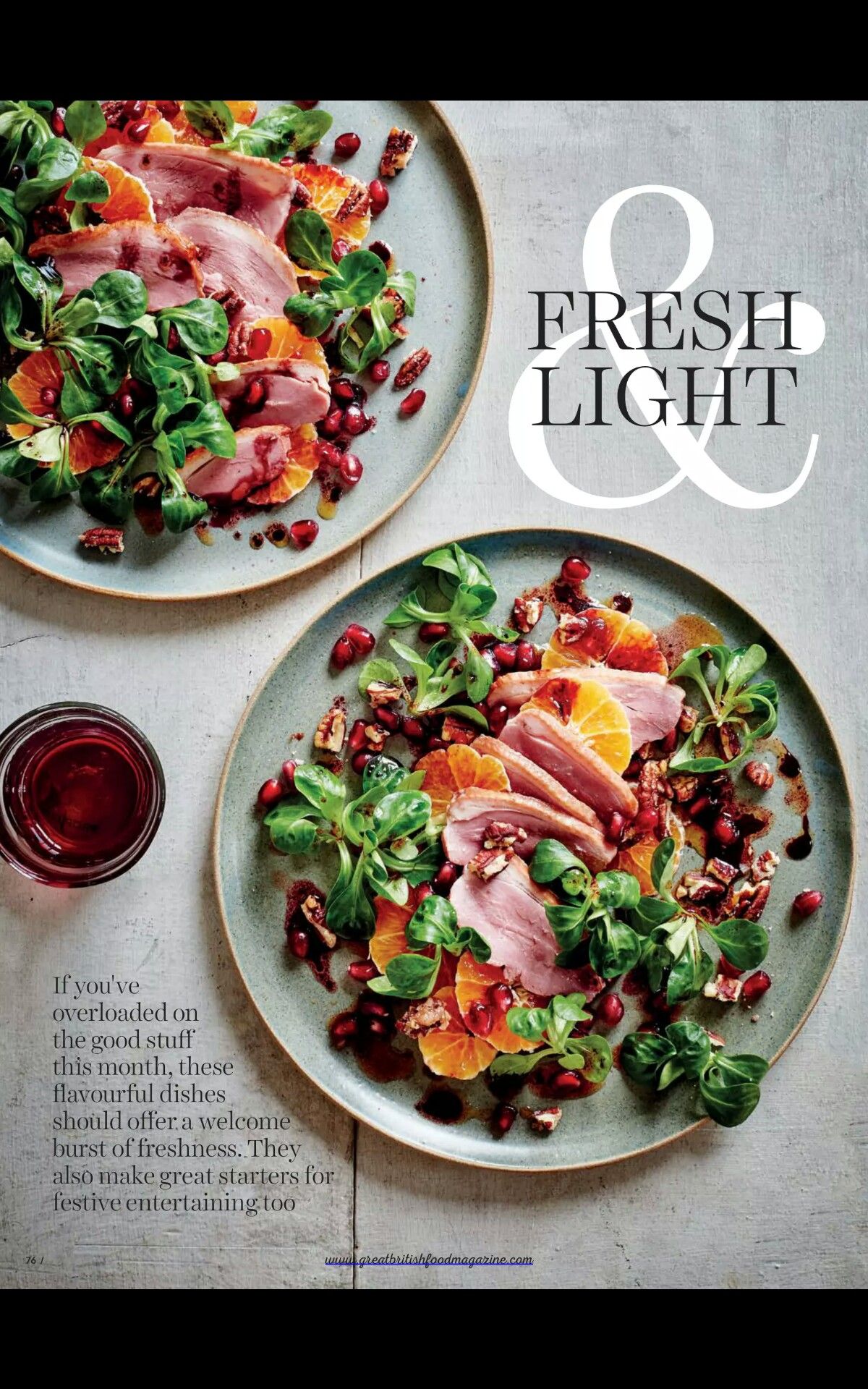 Smoked Duck Salad with Orange, Fennel, and Arugula