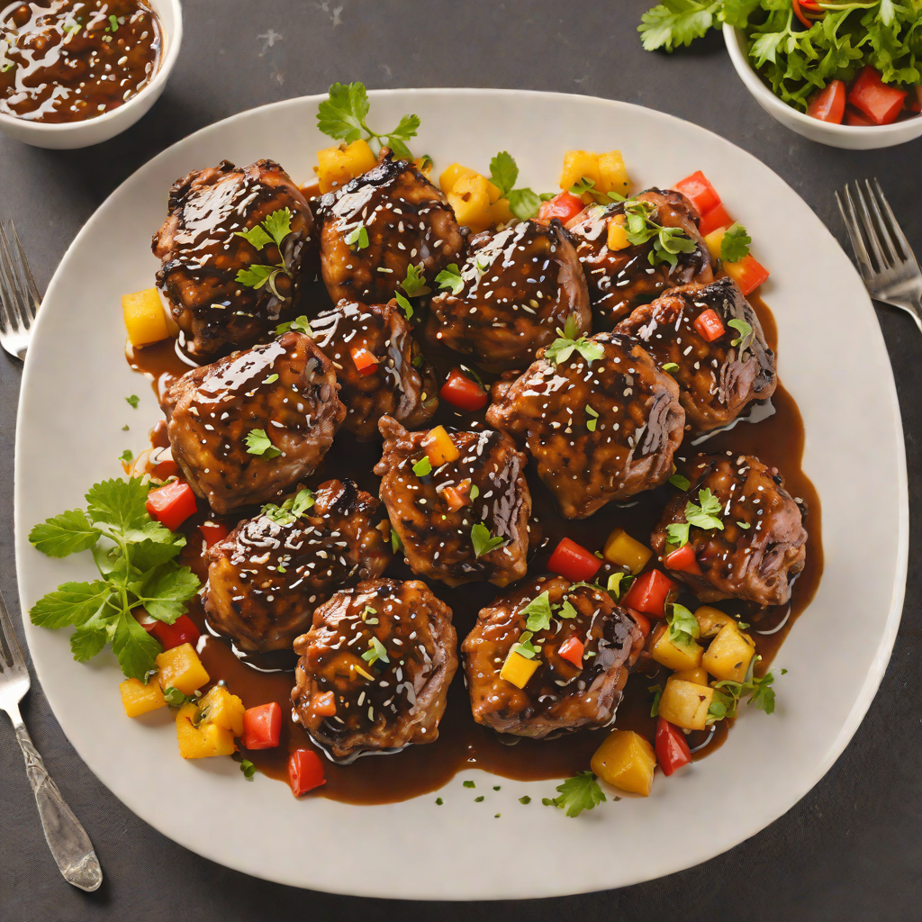 Dark Rum-Glazed Caribbean Jerk Chicken Thighs