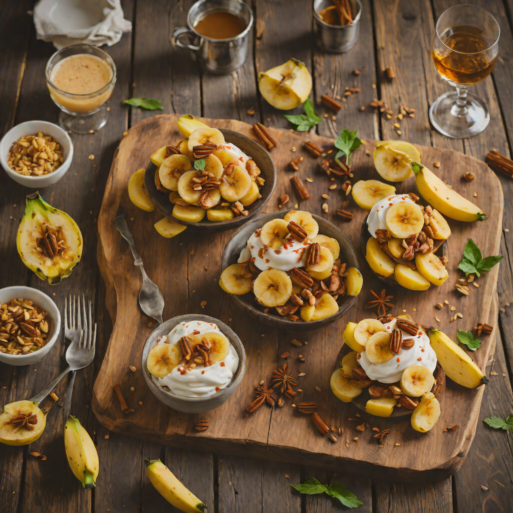 Spiced Gold Rum Bananas Foster with Cinnamon