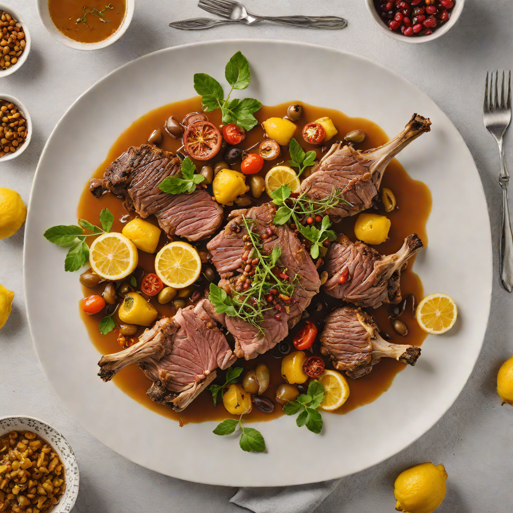 Slow-Roasted Mediterranean Lamb with Preserved Lemon