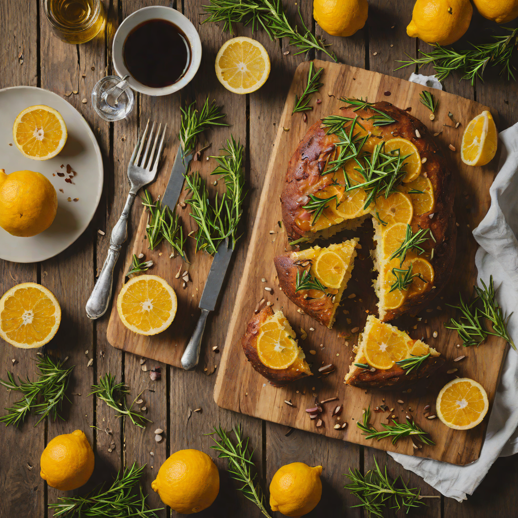 Citrus-Soaked Olive Oil Cake with Rosemary