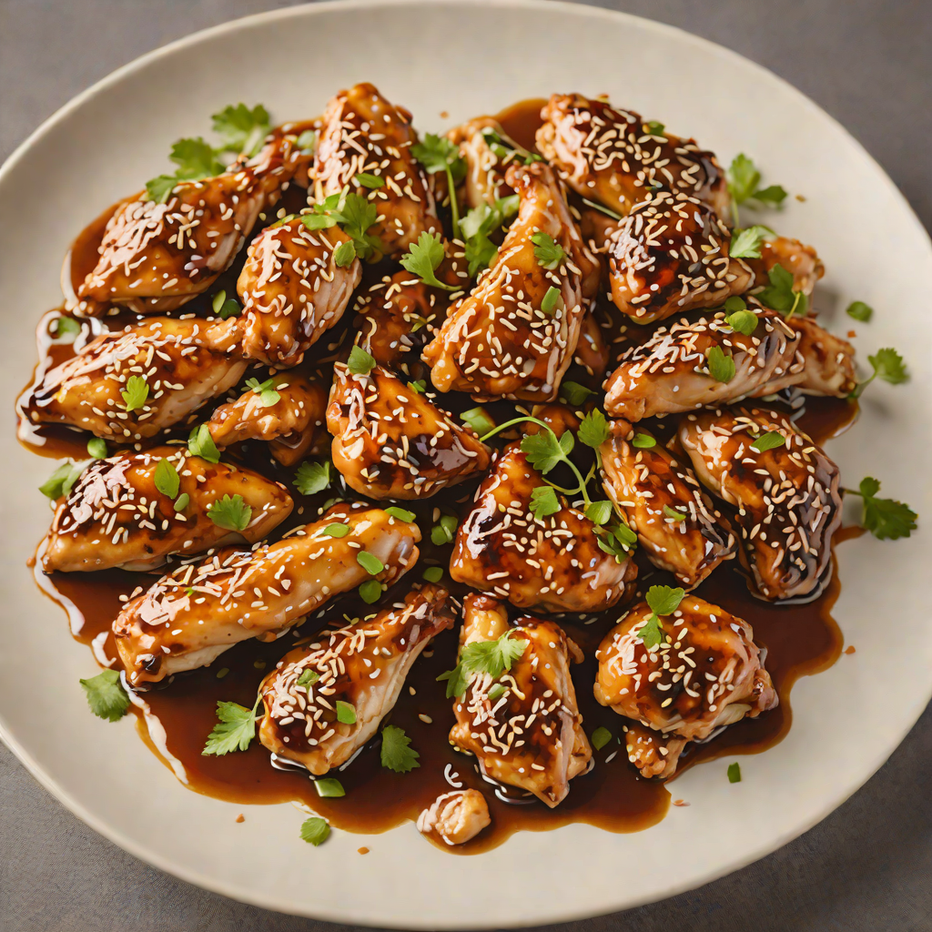 Sautéed Chicken with Honey Soy Glaze and Toasted Sesame