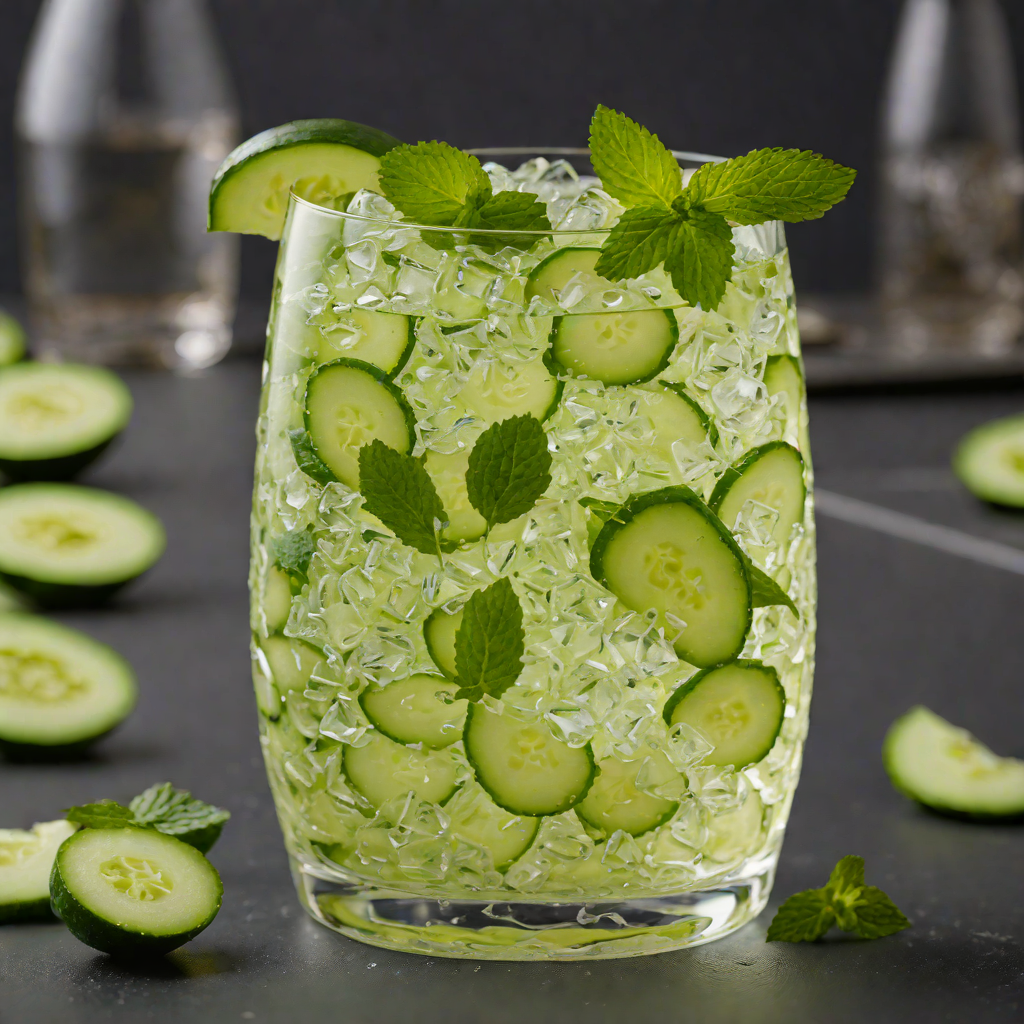 Fizzy Cucumber-Mint Gin Spritz