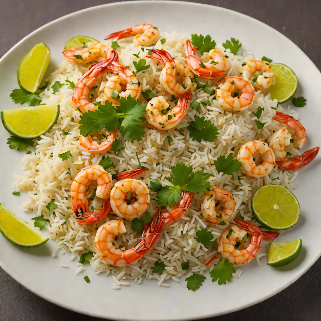 Sautéed Garlic Lime Shrimp with Cilantro Rice