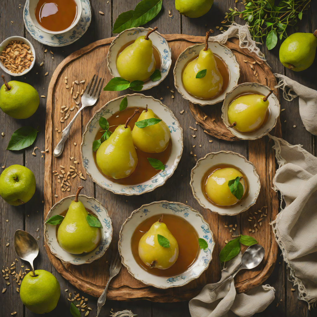 Steeped Jasmine Green Tea Poached Pears