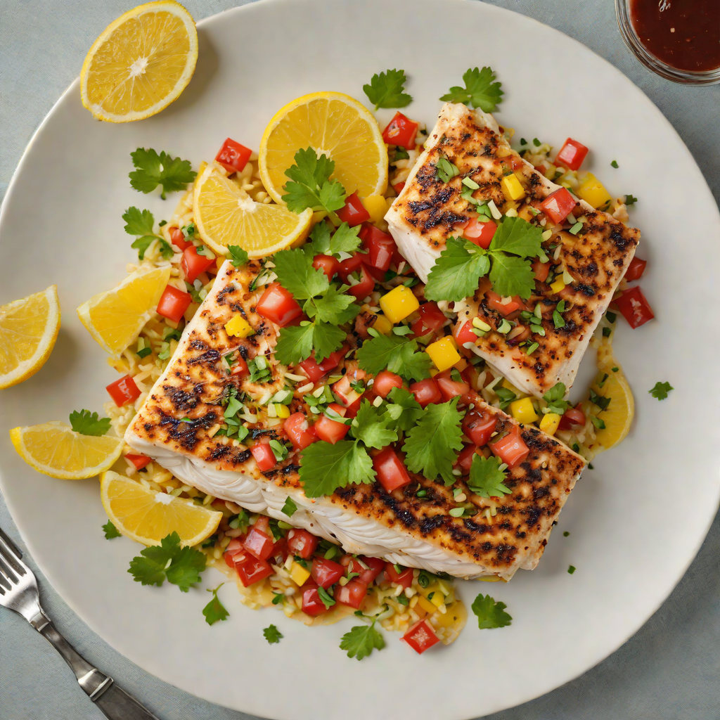 Grilled Citrus-Herb Grouper with Ormond Beach Salsa