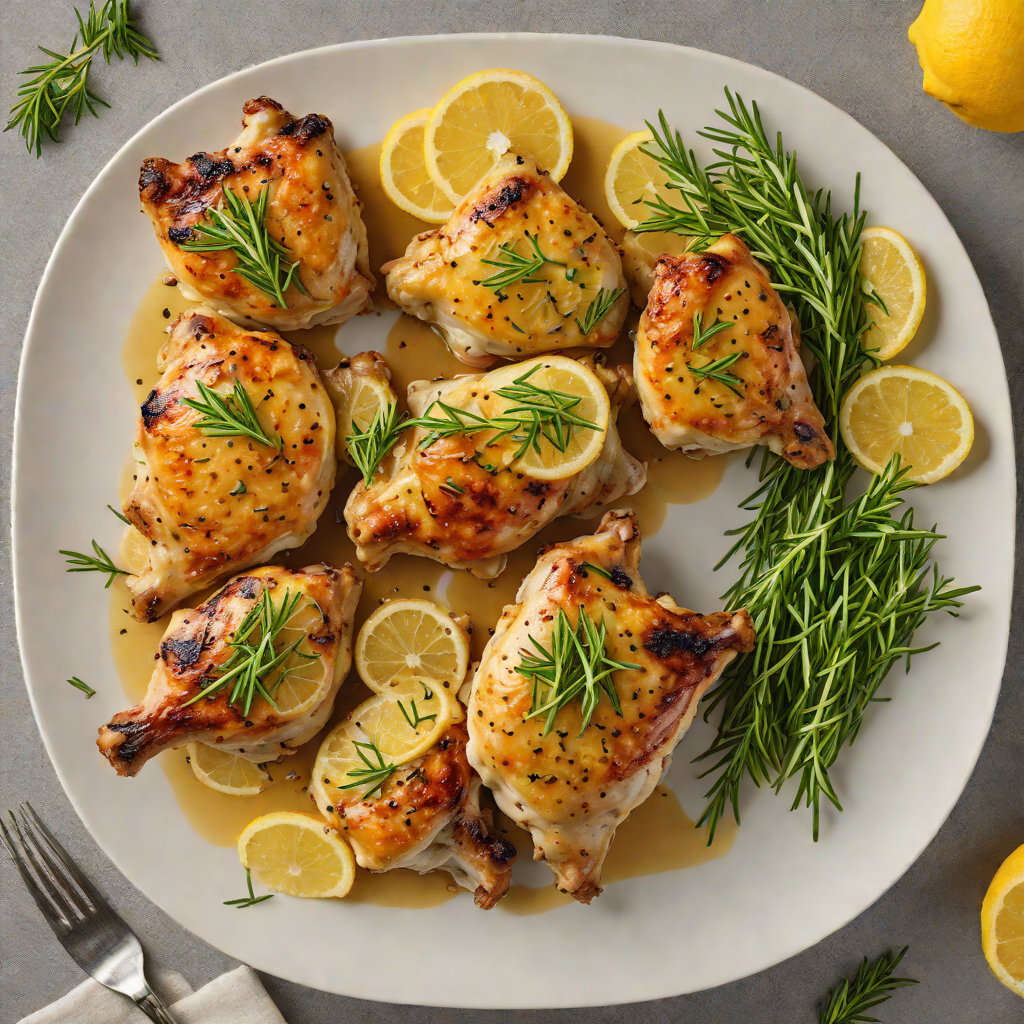 Baked North Shore Lemon-Rosemary Chicken Thighs