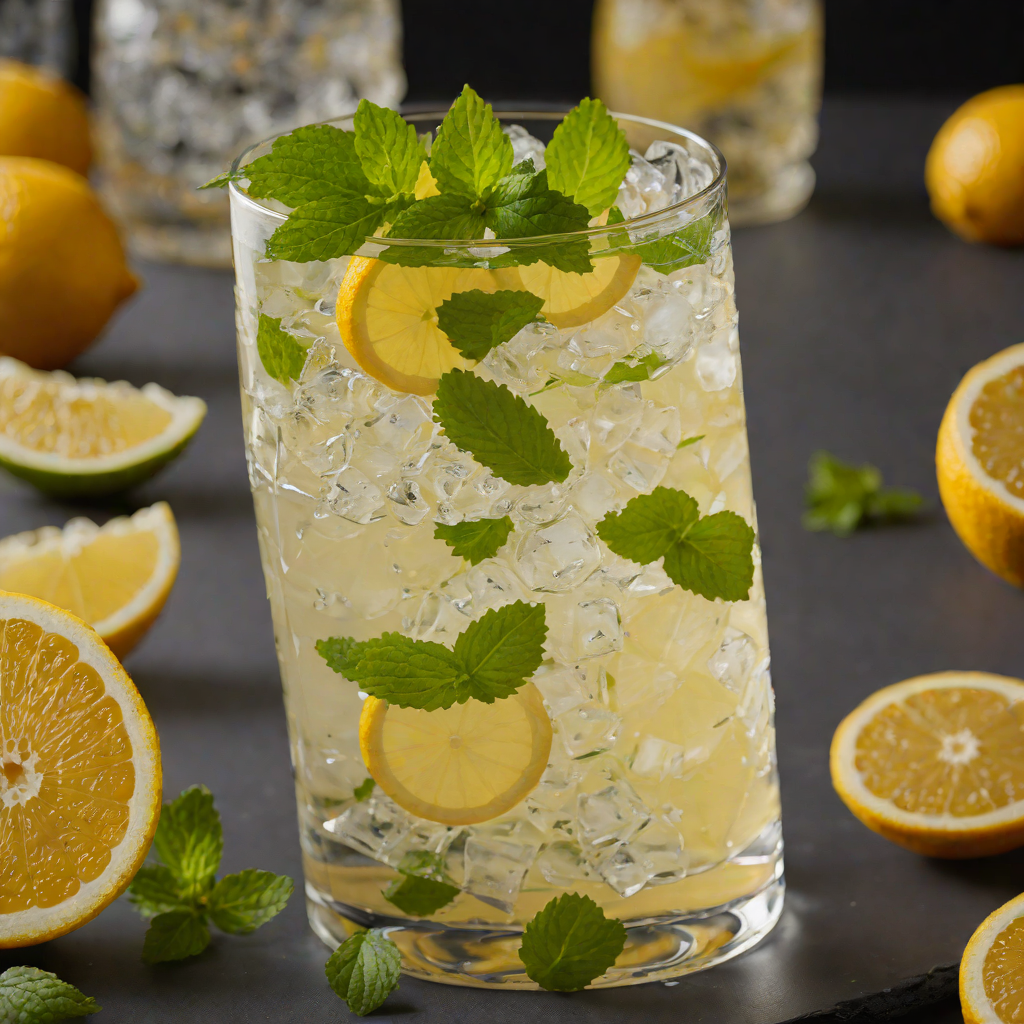 Imbibed Citrus Vodka Spritzer with Fresh Mint
