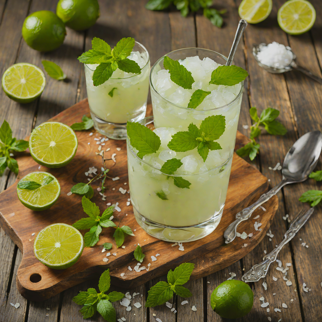 White Rum Mojito Sorbet