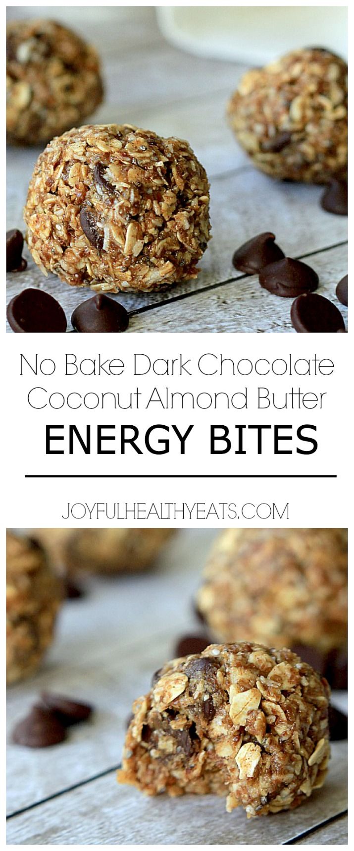 Toasted Coconut and Dark Chocolate Energy Bites