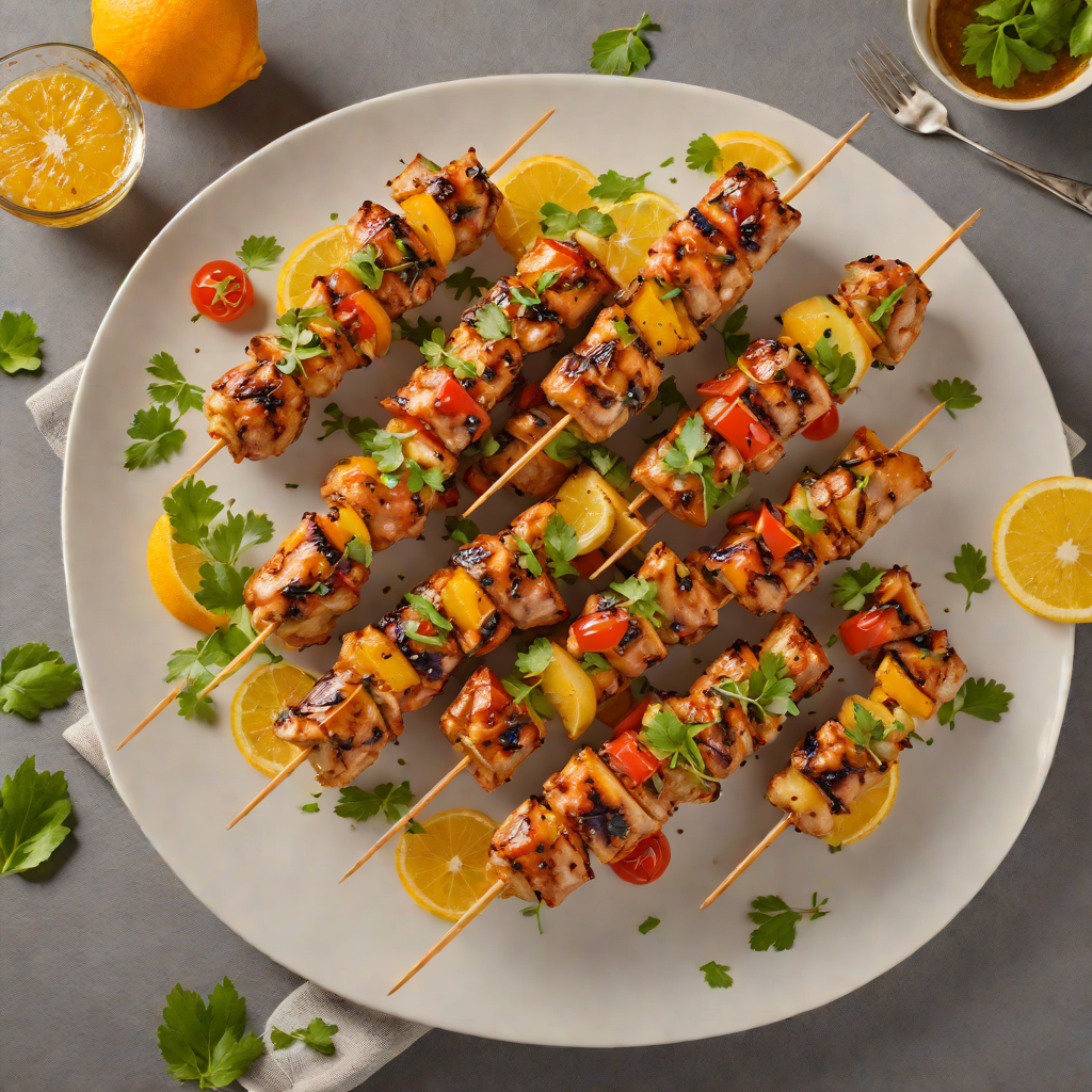 Orange-Liqueur Marinated Chicken Skewers