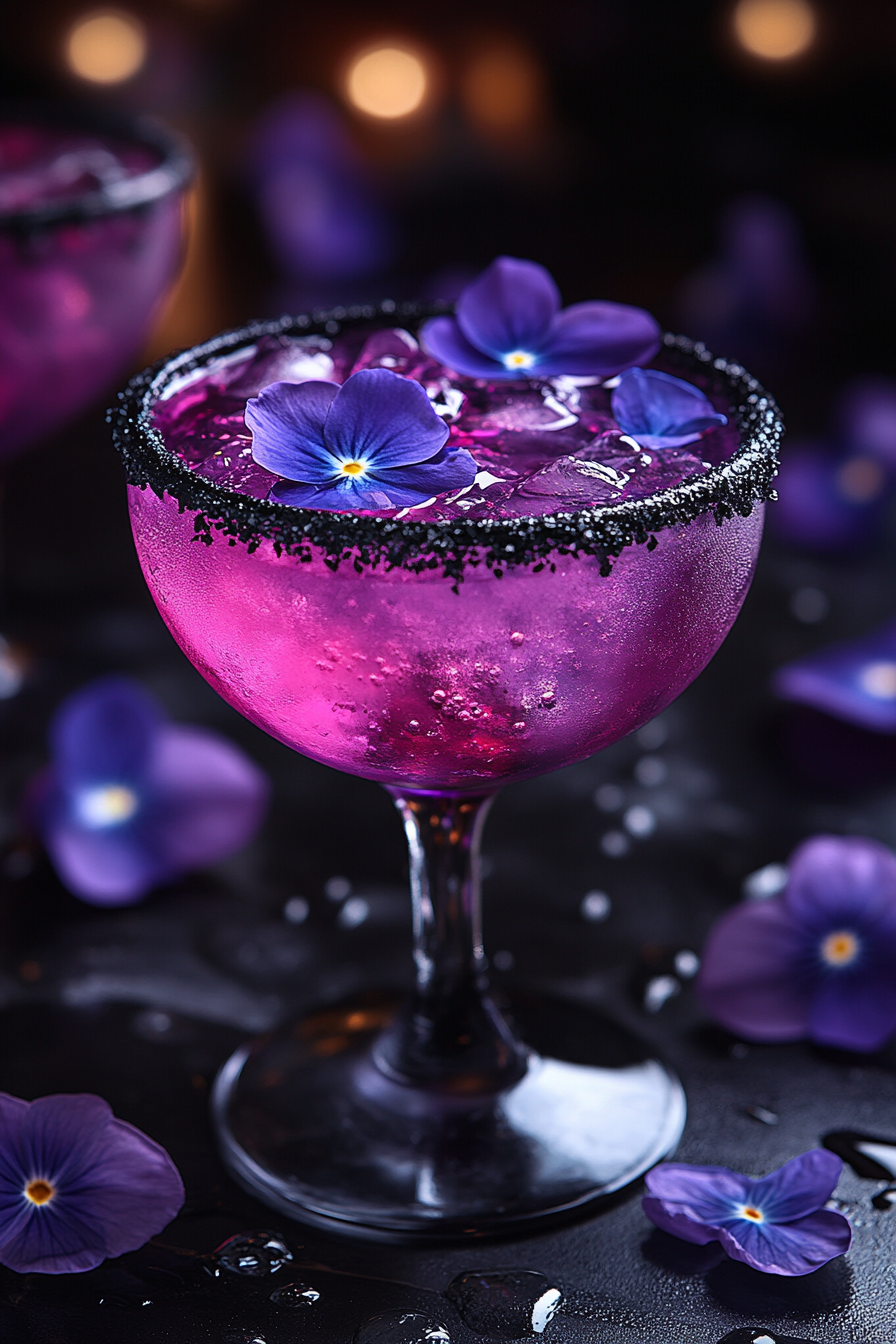 Velvet Violet Gin Collins