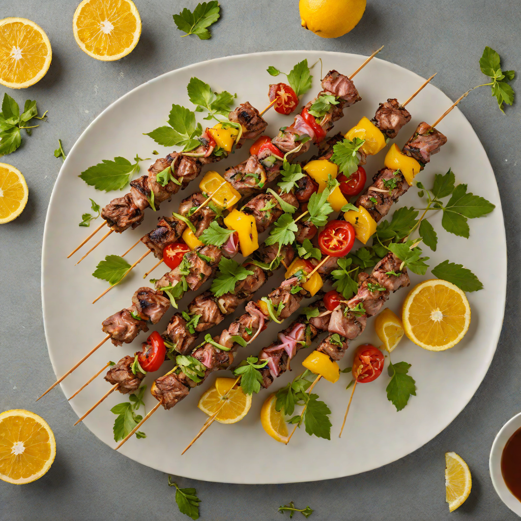 Grilled Citrus and Herb-Marinated Lamb Skewers