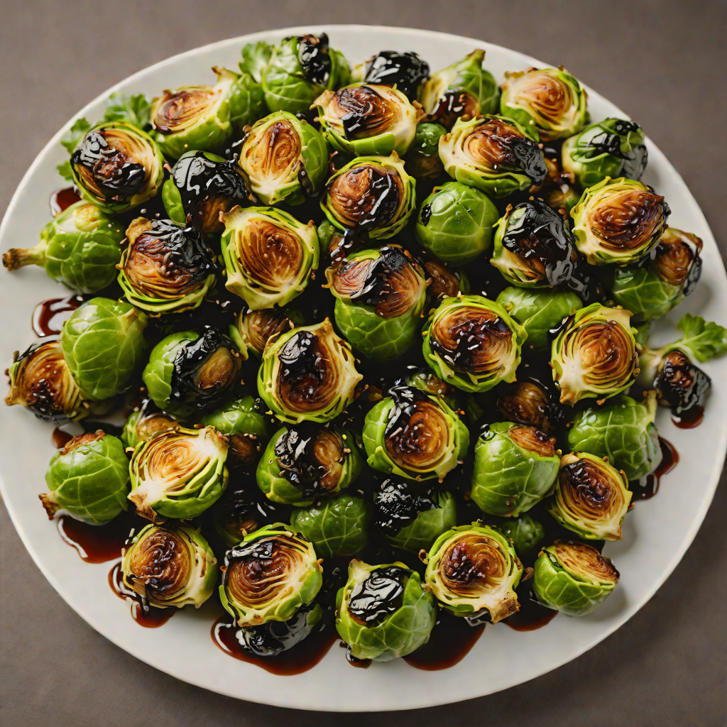 Pan-Roasted Brussels Sprouts with Balsamic Glaze