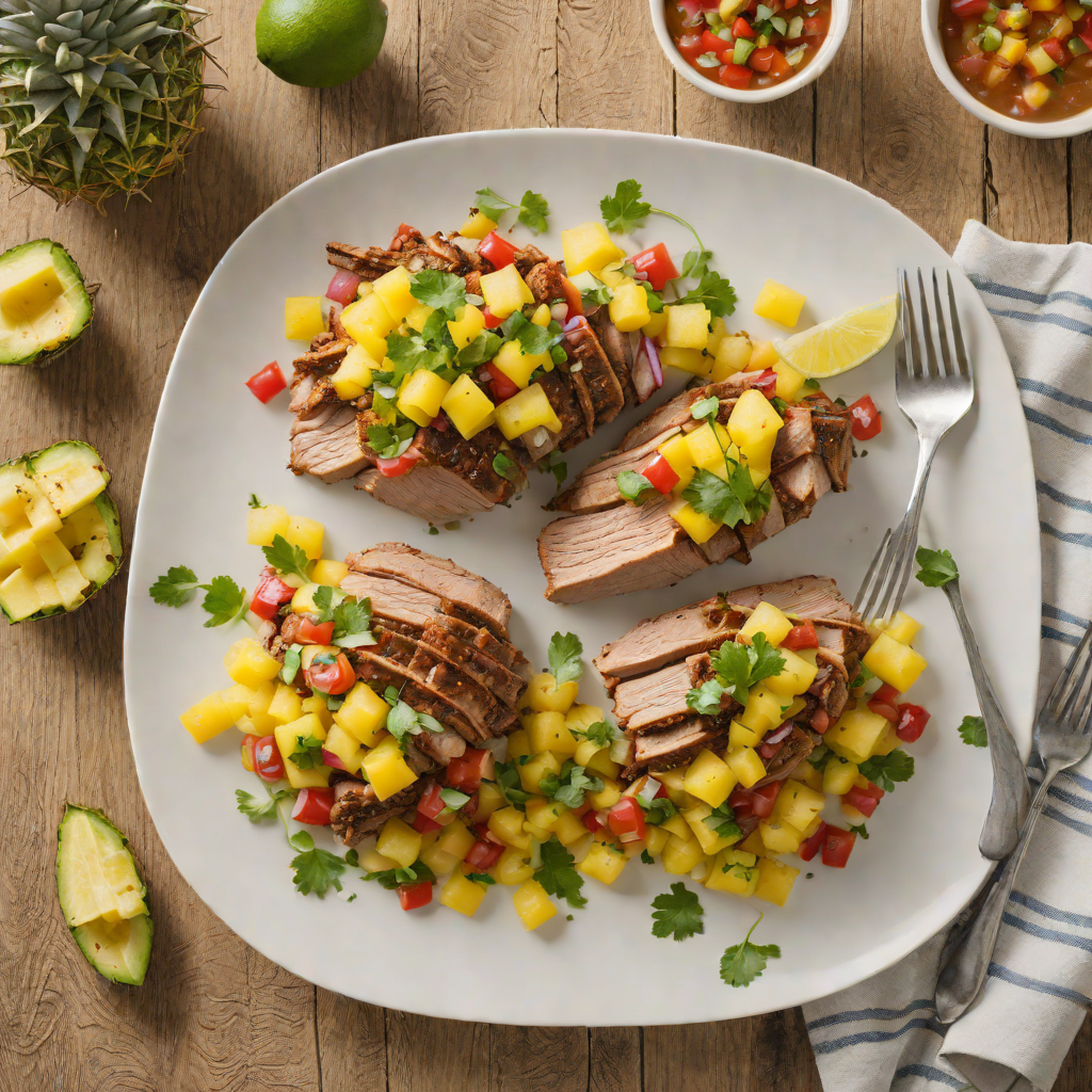 Slow Cooker Caribbean-Spiced Pork with Pineapple Salsa