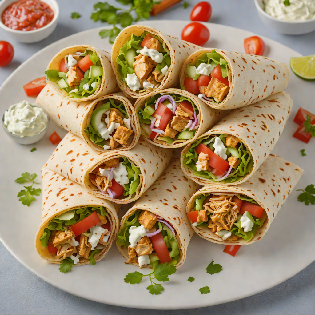 Classic Chicken Gyro Wraps with Tzatziki Sauce