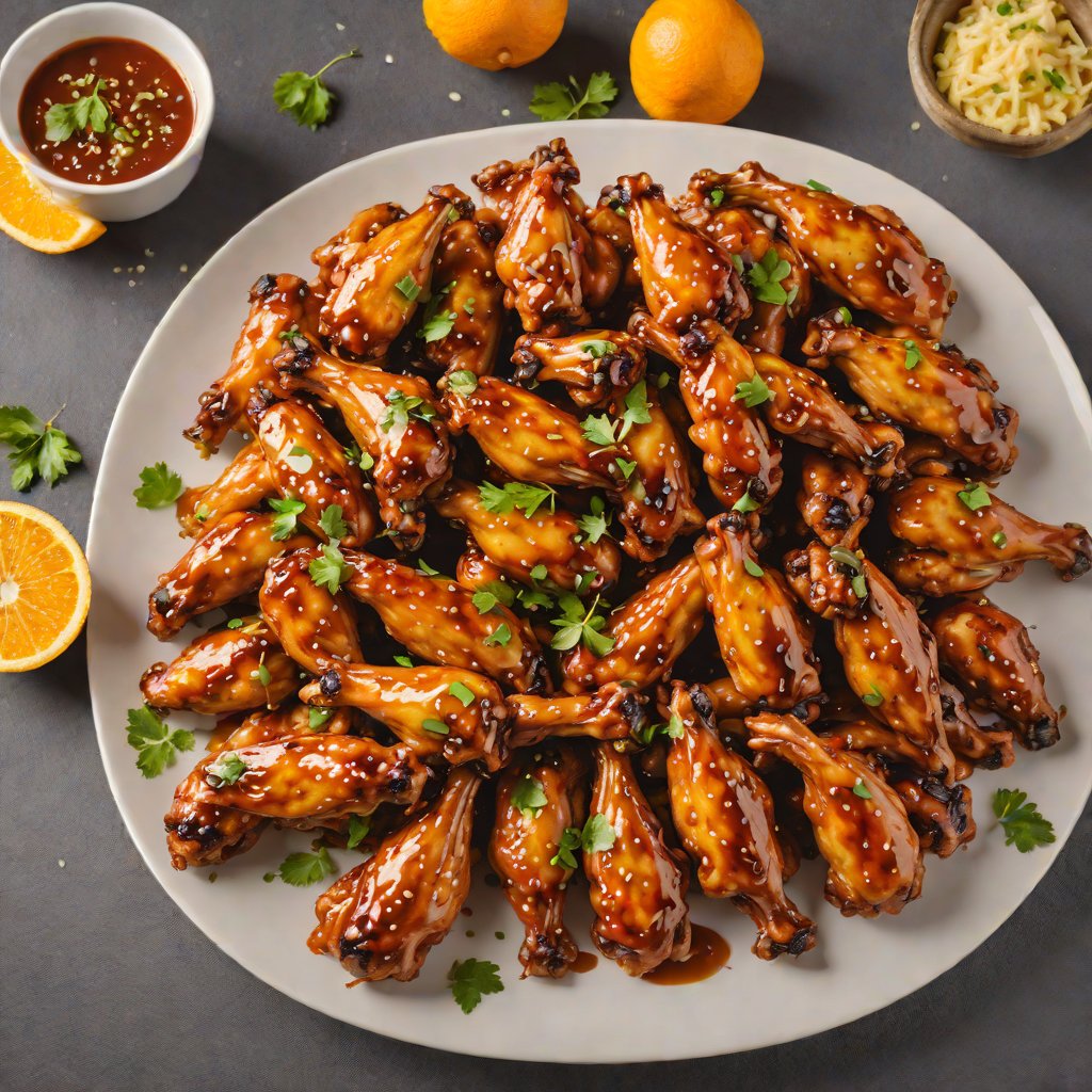 Sweet and Spicy Orange-Glazed Chicken Wings
