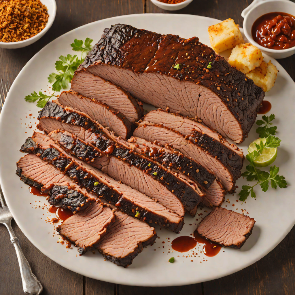 Slow-Smoked Texas-Style Brisket with House BBQ Rub