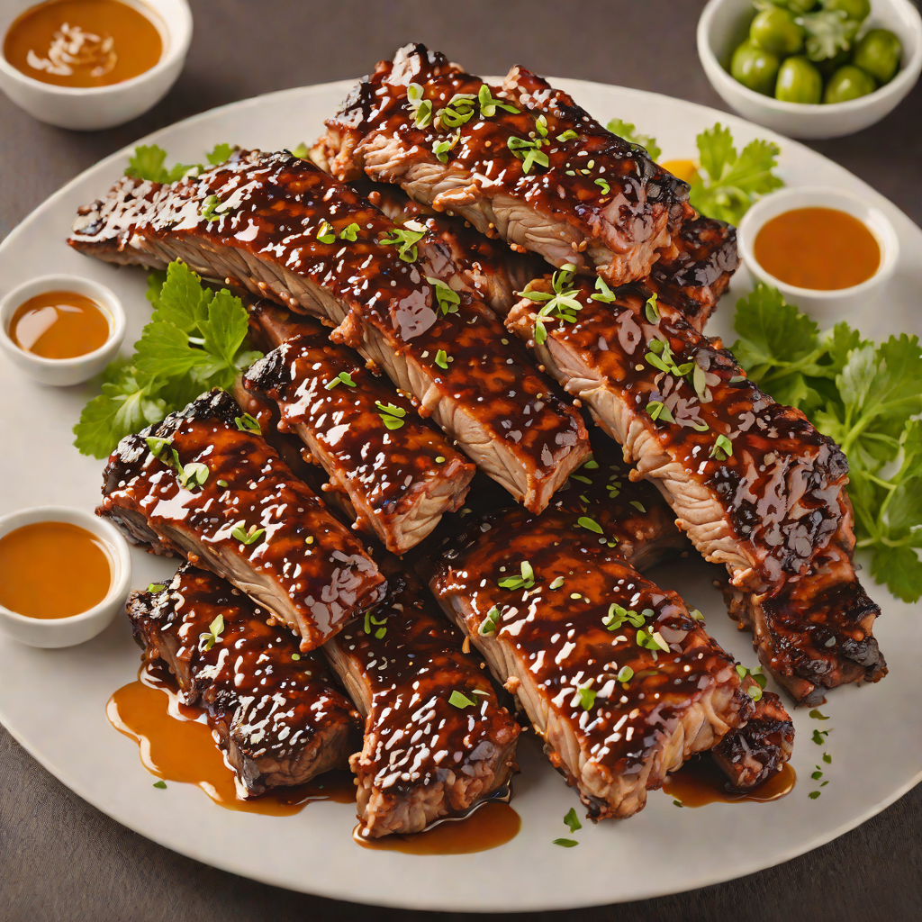 Grilled Baby Back Ribs with Spicy Honey Chipotle Glaze