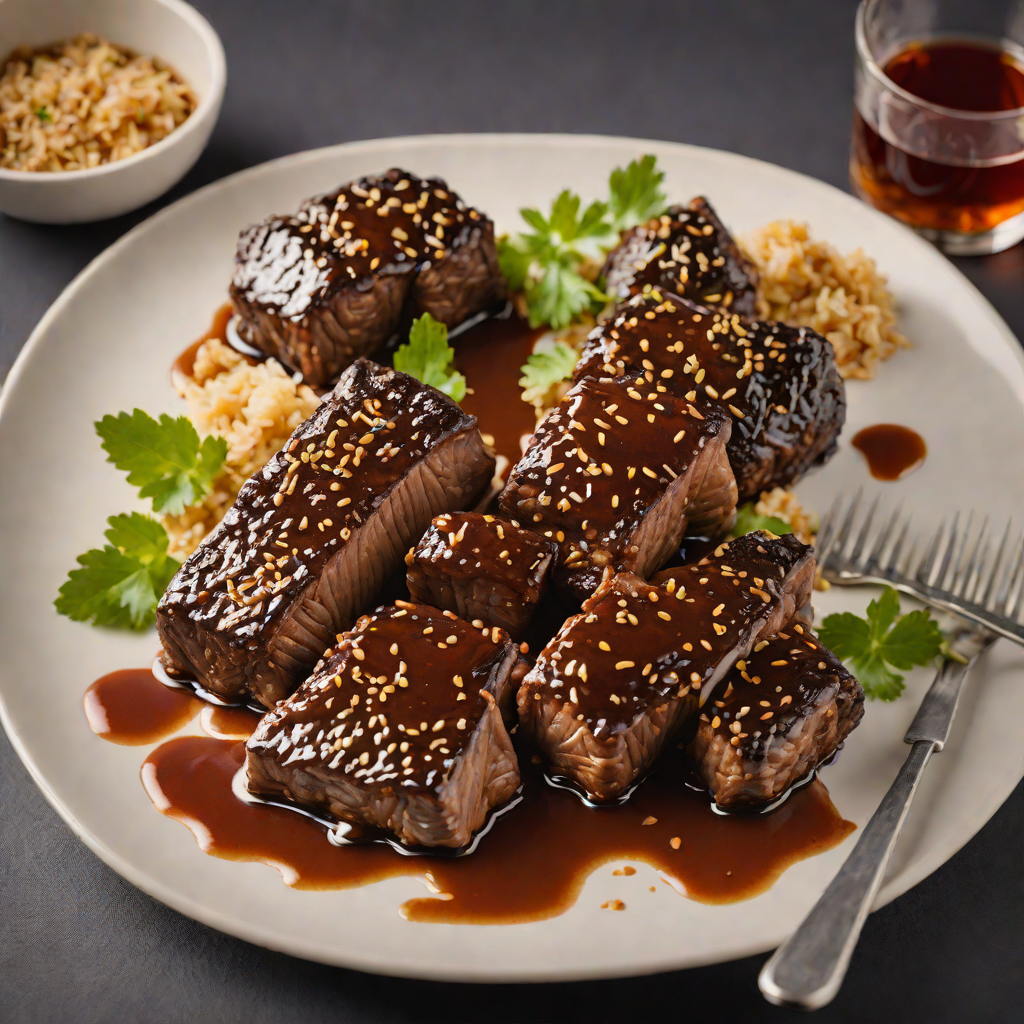 Whiskey-Glazed Short Ribs with Bourbon and Brown Sugar