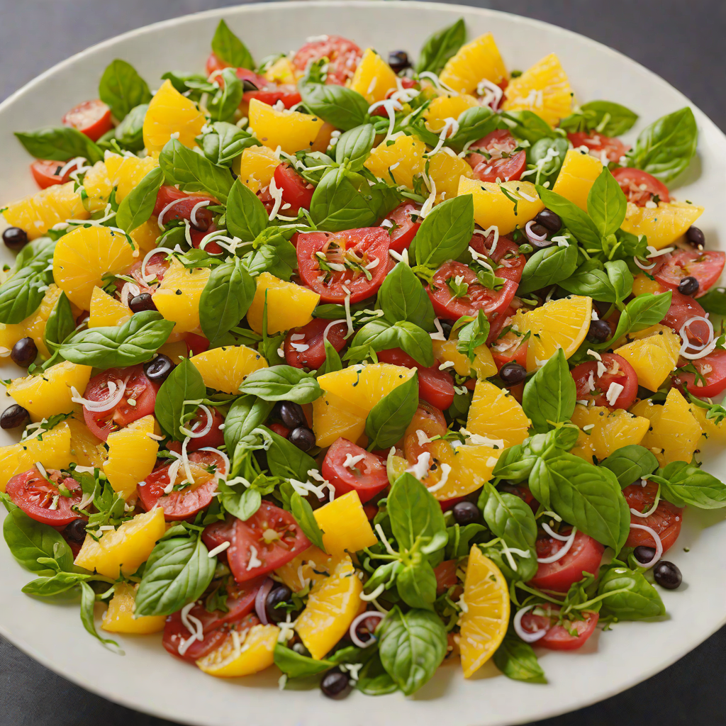 Interactive Web-Inspired Citrus Basil Salad