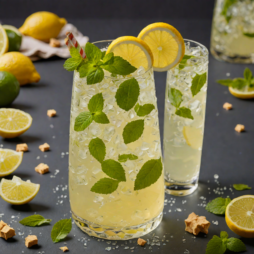 Ginger-Mint Sparkling Lemonade