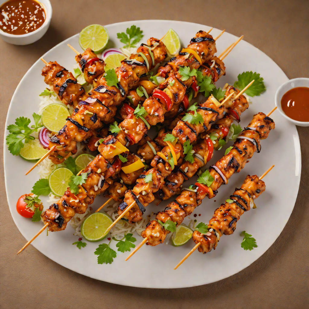 Adventure Park-Inspired Sweet and Spicy Chicken Skewers