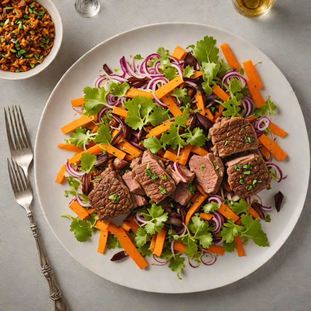 Sheet Pan Moroccan-Spiced Lamb with Carrot and Date Salad