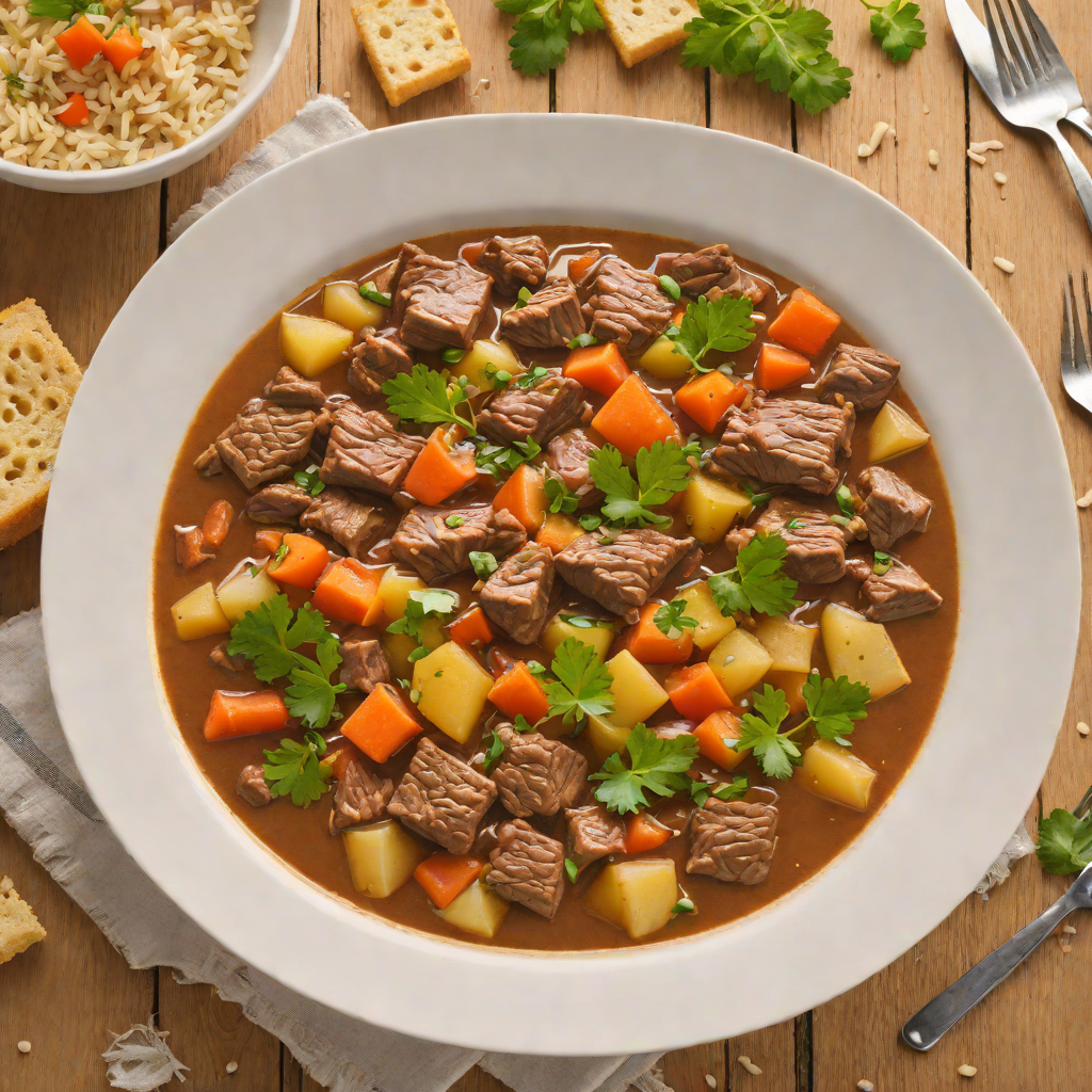 Slow Cooker Popular-Inspired Beef and Vegetable Stew