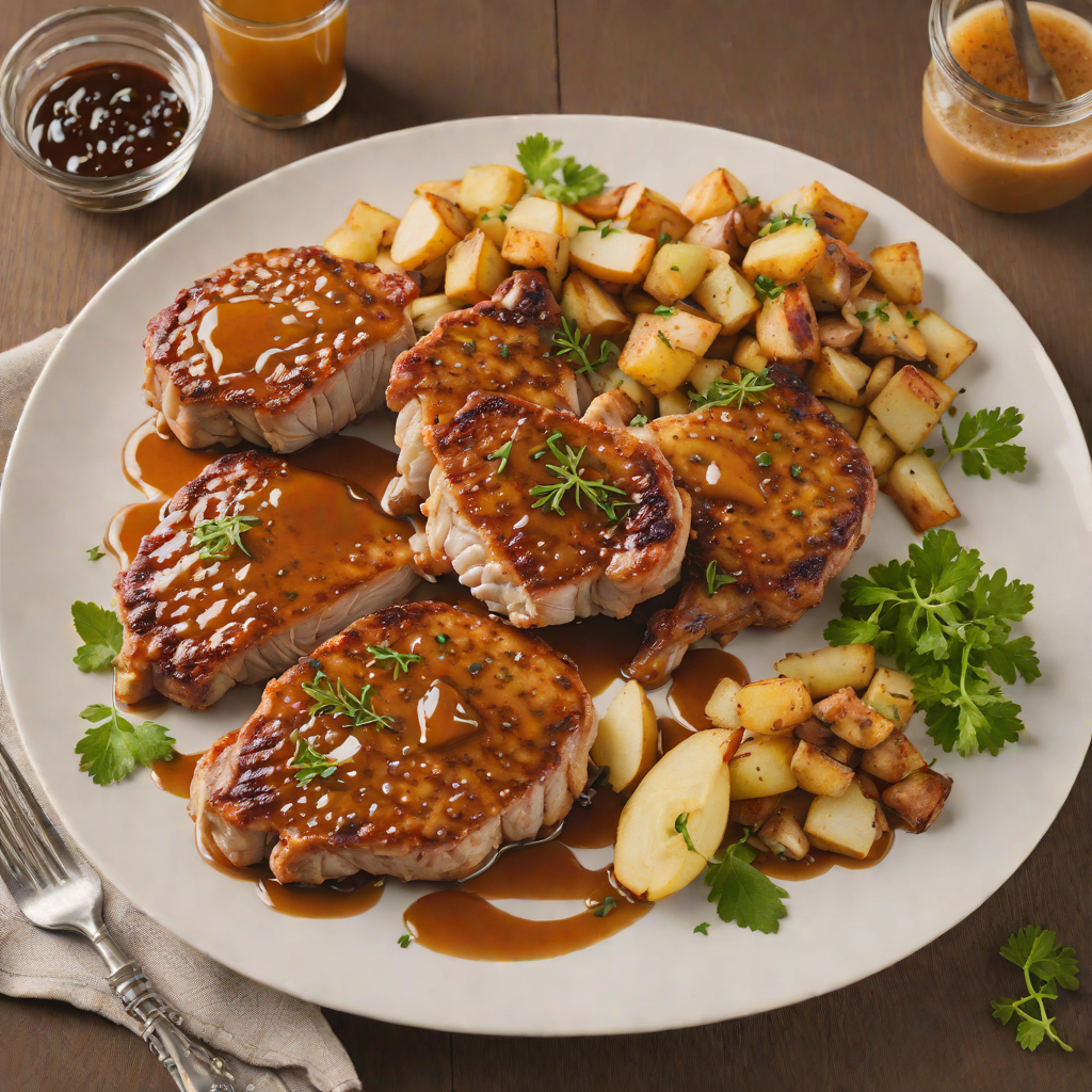 Crisp Pan-Fried Pork Chops with Apple Cider Reduction