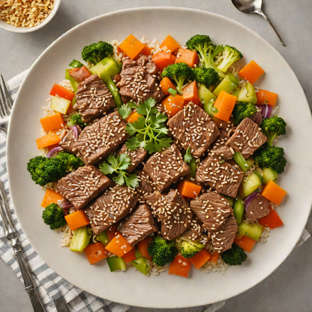 Slow Cooker Sesame Ginger Beef with Vegetables