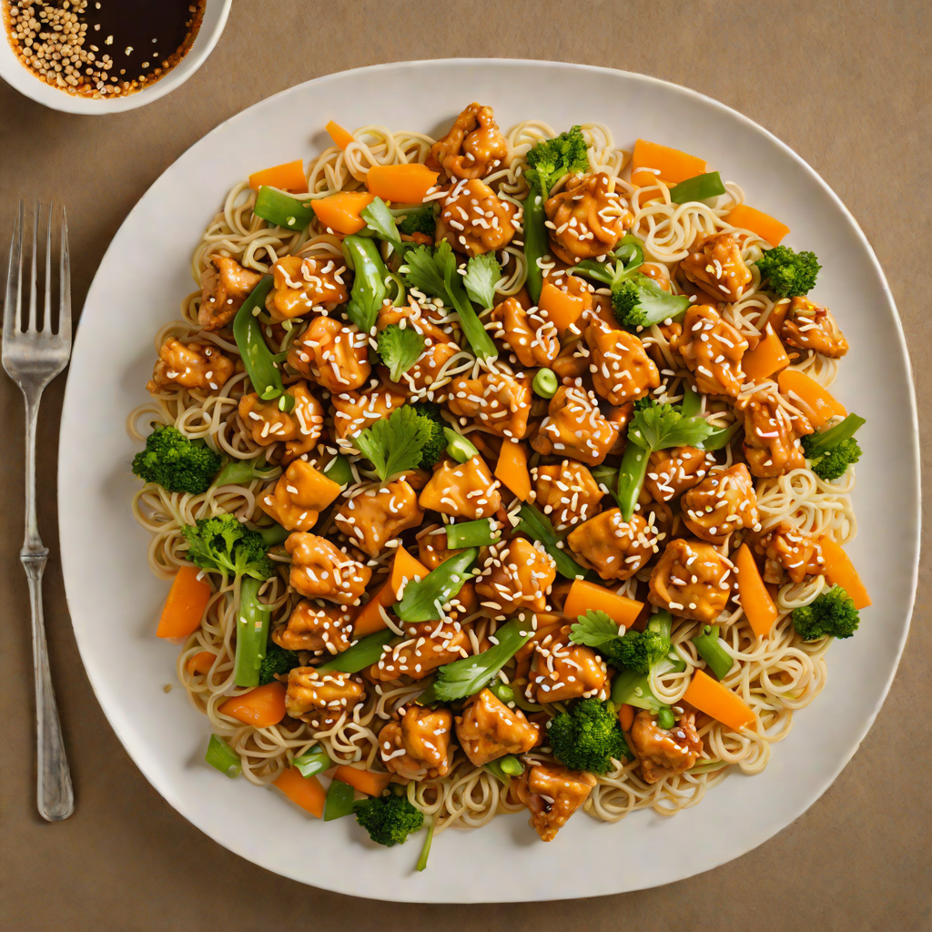 Orange Chicken Stir-Fry with Garlic and Ginger