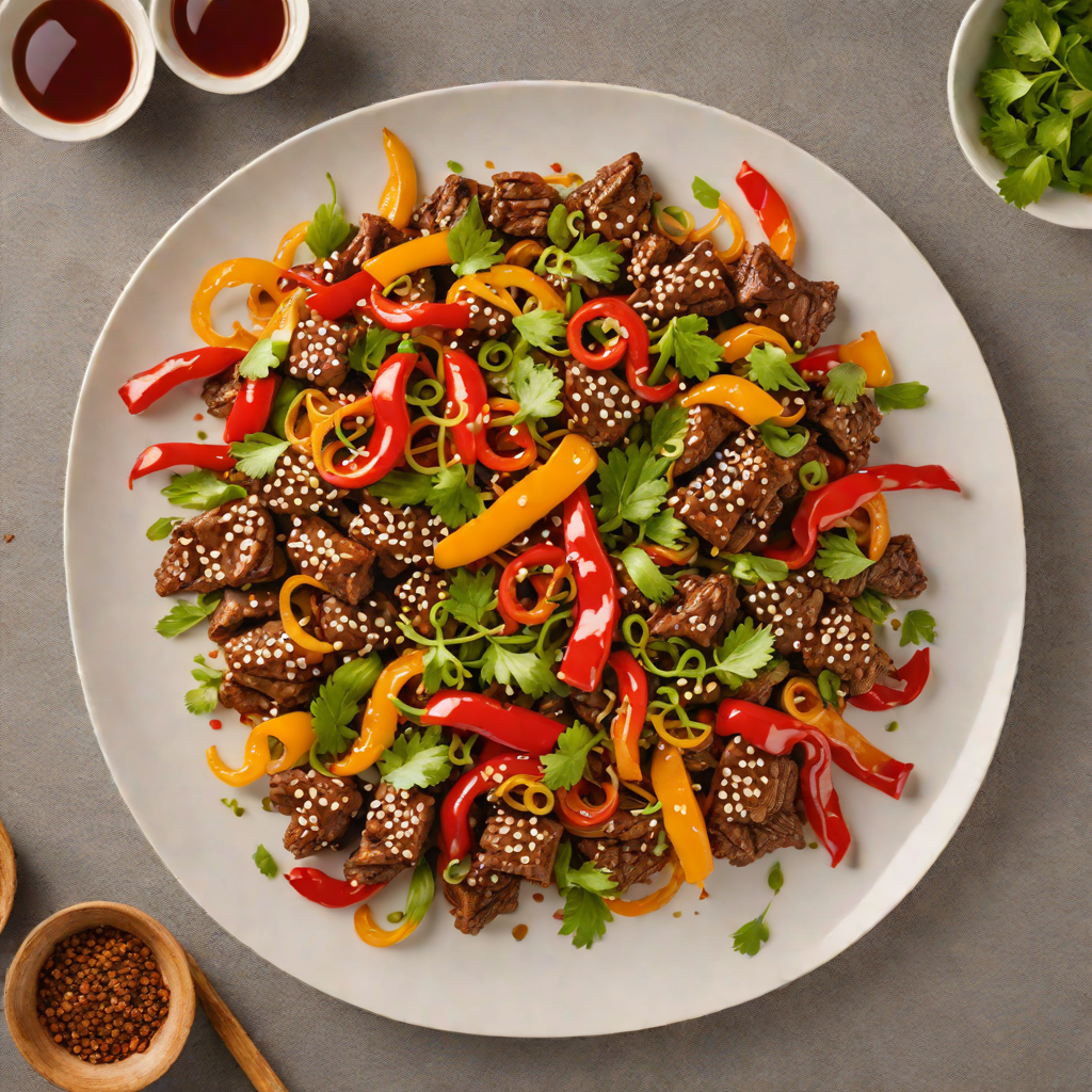 Stir-Fried Beijing Beef with Crispy Peppers
