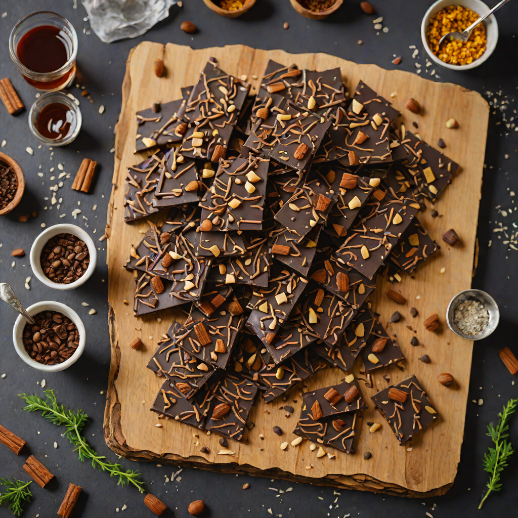 Dark Rum and Molasses Chocolate Bark