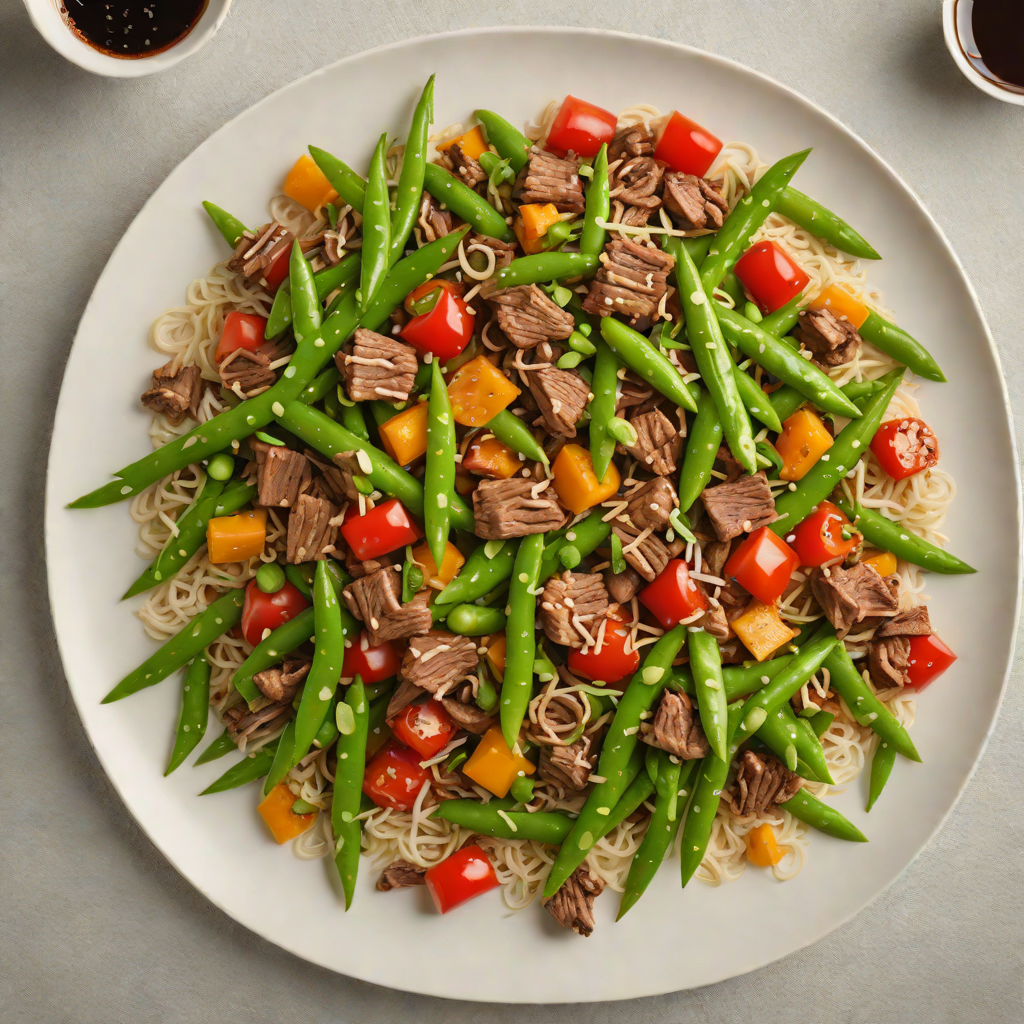 Kangaroo Stir-Fry with Bush Tomato and Snap Peas